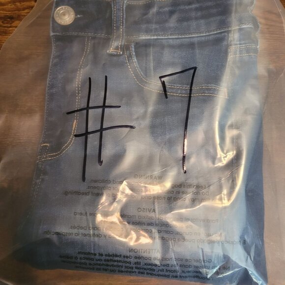 American Eagle Jeans 4 S Jegging Next Level Stretch Hi Rise Medium Dark Wash - Picture 12 of 12